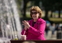 October 3, 2023: Senator Christine Tartaglione joins the PA Breast Cancer Coalition as they kickoff Breast Cancer Awareness Month by turning the State Capitol East Wing Fountain pink. The PA Breast Cancer Coalition celebrating its 30th anniversary this year.