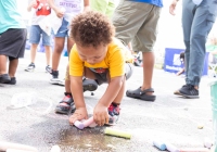 July 30, 2024: Sen. Tartaglione distributed hundreds of free bookbags, as well as hot dogs, cotton candy and drinks,  to young students in Bridesburg yesterday during the first in her series of Community Days across the 2nd District.