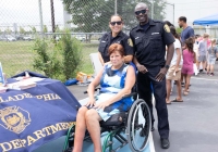 July 30, 2024: Sen. Tartaglione distributed hundreds of free bookbags, as well as hot dogs, cotton candy and drinks,  to young students in Bridesburg yesterday during the first in her series of Community Days across the 2nd District.