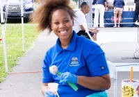 July 30, 2024: Sen. Tartaglione distributed hundreds of free bookbags, as well as hot dogs, cotton candy and drinks,  to young students in Bridesburg yesterday during the first in her series of Community Days across the 2nd District.