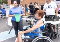 July 30, 2024: Sen. Tartaglione distributed hundreds of free bookbags, as well as hot dogs, cotton candy and drinks,  to young students in Bridesburg yesterday during the first in her series of Community Days across the 2nd District.