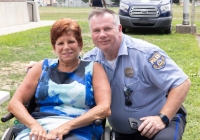 July 30, 2024: Sen. Tartaglione distributed hundreds of free bookbags, as well as hot dogs, cotton candy and drinks,  to young students in Bridesburg yesterday during the first in her series of Community Days across the 2nd District.