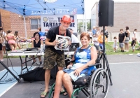 July 30, 2024: Sen. Tartaglione distributed hundreds of free bookbags, as well as hot dogs, cotton candy and drinks,  to young students in Bridesburg yesterday during the first in her series of Community Days across the 2nd District.