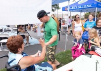 July 30, 2024: Sen. Tartaglione distributed hundreds of free bookbags, as well as hot dogs, cotton candy and drinks,  to young students in Bridesburg yesterday during the first in her series of Community Days across the 2nd District.