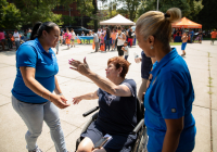 August 8, 2019 – State Sen. Christine Tartaglione’s Community Picnic was a huge hit with the children and their families who gathered at Fairhill Square Park today to delight in free music, hot dogs, soft pretzels, water ice, face painting, and the senator’s popular back-to-school backpack giveaway. Hundreds of youths walked away wearing new school bags on their shoulders and smiles on their faces.