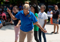 August 8, 2019 – State Sen. Christine Tartaglione’s Community Picnic was a huge hit with the children and their families who gathered at Fairhill Square Park today to delight in free music, hot dogs, soft pretzels, water ice, face painting, and the senator’s popular back-to-school backpack giveaway. Hundreds of youths walked away wearing new school bags on their shoulders and smiles on their faces.