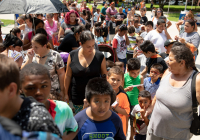 August 8, 2019 – State Sen. Christine Tartaglione’s Community Picnic was a huge hit with the children and their families who gathered at Fairhill Square Park today to delight in free music, hot dogs, soft pretzels, water ice, face painting, and the senator’s popular back-to-school backpack giveaway. Hundreds of youths walked away wearing new school bags on their shoulders and smiles on their faces.