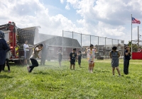 July 31, 2025: State Christine Tartaglione host a community picnic and backpack giveaway at Mayfair Recreation Center.