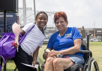 July 31, 2025: State Christine Tartaglione host a community picnic and backpack giveaway at Mayfair Recreation Center.