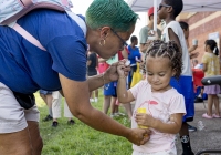 July 31, 2025: State Christine Tartaglione host a community picnic and backpack giveaway at Mayfair Recreation Center.