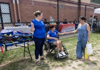 July 31, 2025: State Christine Tartaglione host a community picnic and backpack giveaway at Mayfair Recreation Center.