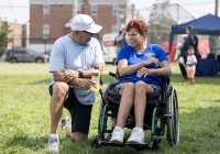 July 31, 2025: State Christine Tartaglione host a community picnic and backpack giveaway at Mayfair Recreation Center.