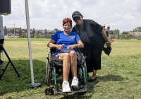 July 31, 2025: State Christine Tartaglione host a community picnic and backpack giveaway at Mayfair Recreation Center.