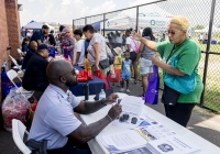 July 31, 2025: State Christine Tartaglione host a community picnic and backpack giveaway today at Mayfair Recreation Center.