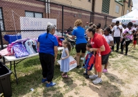 July 31, 2025: State Christine Tartaglione host a community picnic and backpack giveaway today at Mayfair Recreation Center.