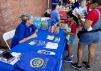 July 31, 2025: State Christine Tartaglione host a community picnic and backpack giveaway at Mayfair Recreation Center.