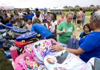 July 31, 2025: State Christine Tartaglione host a community picnic and backpack giveaway at Mayfair Recreation Center.