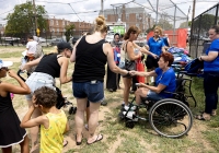July 31, 2025: State Christine Tartaglione host a community picnic and backpack giveaway at Mayfair Recreation Center.