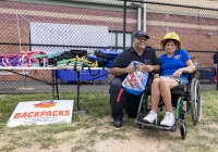 July 31, 2025: State Christine Tartaglione host a community picnic and backpack giveaway at Mayfair Recreation Center.