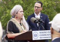 May 3, 2024: Sens. Tartaglione and Hughes participated today in a news conference outside John Welsh School in Philadelphia with Gov. Josh Shapiro in support of the governor’s proposed $100 million increase in violence prevention funding included in his budget proposal.