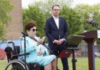 May 3, 2024: Sens. Tartaglione and Hughes participated today in a news conference outside John Welsh School in Philadelphia with Gov. Josh Shapiro in support of the governor’s proposed $100 million increase in violence prevention funding included in his budget proposal.