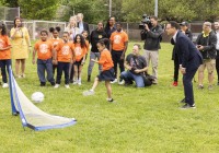 May 3, 2024: Sens. Tartaglione and Hughes participated today in a news conference outside John Welsh School in Philadelphia with Gov. Josh Shapiro in support of the governor’s proposed $100 million increase in violence prevention funding included in his budget proposal.