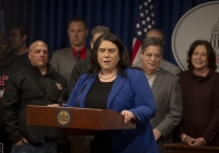 February 5, 2024: Senator Tartaglione joined hundreds of Pennsylvania union representatives and elected officials in a significant gathering to advocate for state-wide workplace safety standards. 