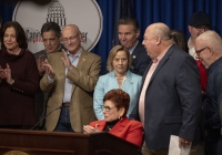 February 5, 2024: Senator Tartaglione joined hundreds of Pennsylvania union representatives and elected officials in a significant gathering to advocate for state-wide workplace safety standards. 