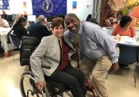 October 18, 2019:  Senator Tartaglione helped the Peter Bressi Northeast Senior Center celebrate its 35th anniversary in a big way on Friday as she announced that the center has been awarded a $100,000 grant from the state to grow its programming for seniors in the Frankford section of Philadelphia.  “This is for all the hard work that you do with such little money,” Senator Tartaglione told dozens of the center’s members during their anniversary lunch. “And you try to expand your services. So this is truly my pleasure.”