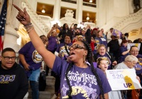 April 9, 2024:  Senator Tartaglione Rallies with Labor to Raise The Minimum Wage