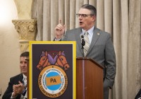 April 29, 2024: Sens. Lindsey  Williams and Tartaglione addressed the more than 200 delegates attending the annual convention of the Pennsylvania Conference of Teamsters at the Hotel Hershey in Derry Township, Dauphin County.  The conference, celebrating its 40th anniversary this year, represents 95,000 members in Pennsylvania.