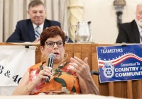 April 29, 2024: Sens. Lindsey  Williams and Tartaglione addressed the more than 200 delegates attending the annual convention of the Pennsylvania Conference of Teamsters at the Hotel Hershey in Derry Township, Dauphin County.  The conference, celebrating its 40th anniversary this year, represents 95,000 members in Pennsylvania.